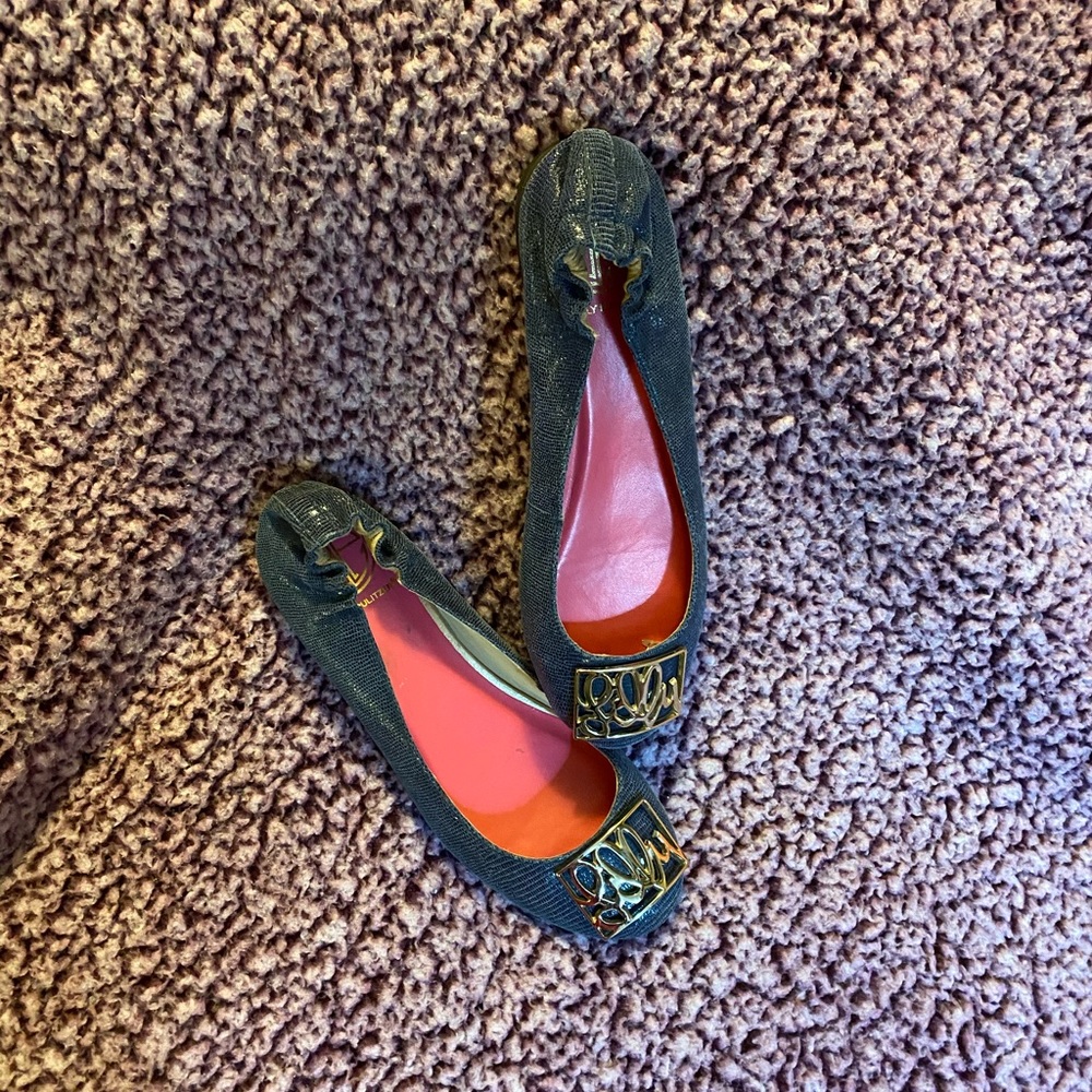 Lilly Pulitzer blue flats